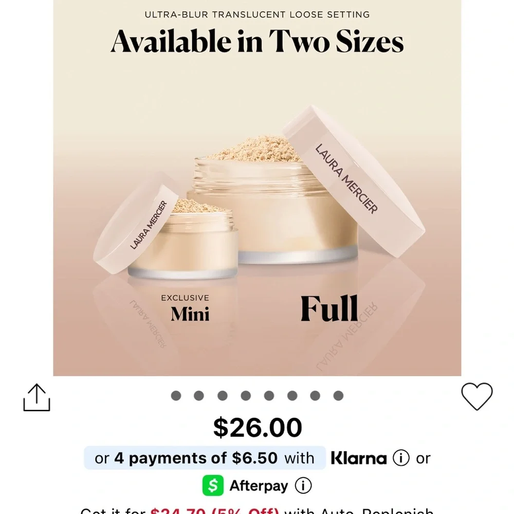 *SALE* Laura Mercier Loose Setting Powder *USED TWICE* - Picture 8 of 13